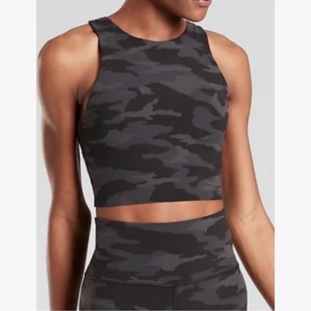 Athleta Black Camo Sports Bra